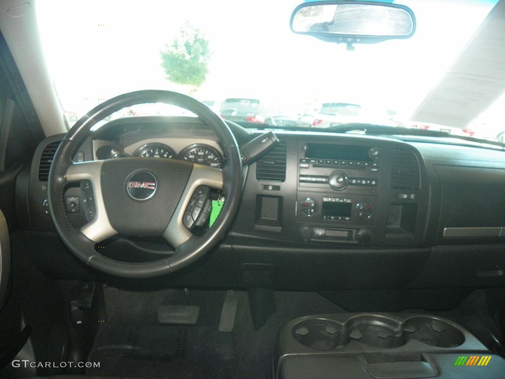 2010 Sierra 1500 SLE Crew Cab - Laser Blue Metallic / Ebony photo #14
