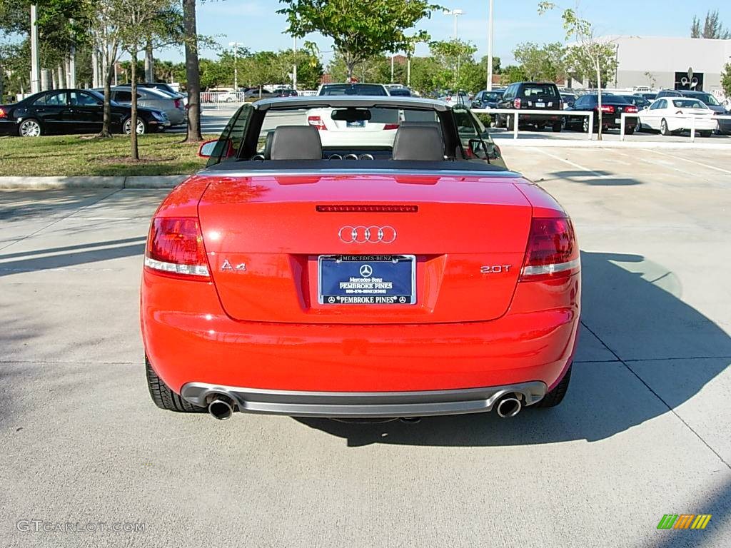 2008 A4 2.0T S-Line Cabriolet - Misano Red Pearl / Black photo #5