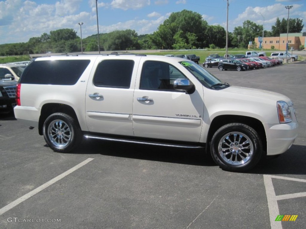 White Diamond Tricoat 2008 GMC Yukon XL SLT 4x4 Exterior Photo #82362643
