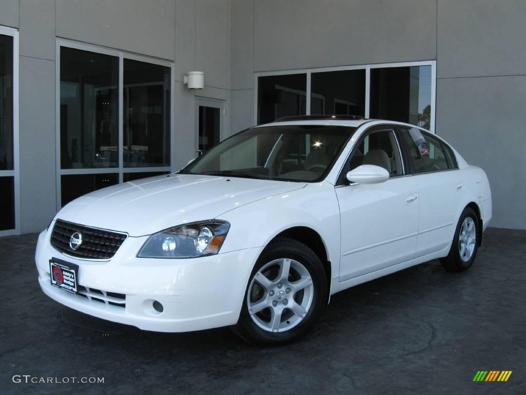 2006 Altima 2.5 S Special Edition - Satin White Pearl / Blond photo #3