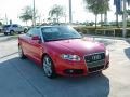 2008 Misano Red Pearl Audi A4 2.0T S-Line Cabriolet  photo #8