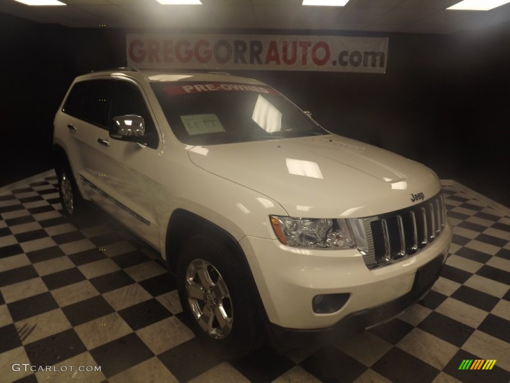 2012 Grand Cherokee Limited 4x4 - Stone White / Black photo #1
