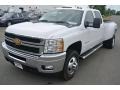 Summit White - Silverado 3500HD LTZ Crew Cab 4x4 Dually Photo No. 2