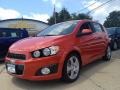 2013 Inferno Orange Metallic Chevrolet Sonic LTZ Hatch  photo #1