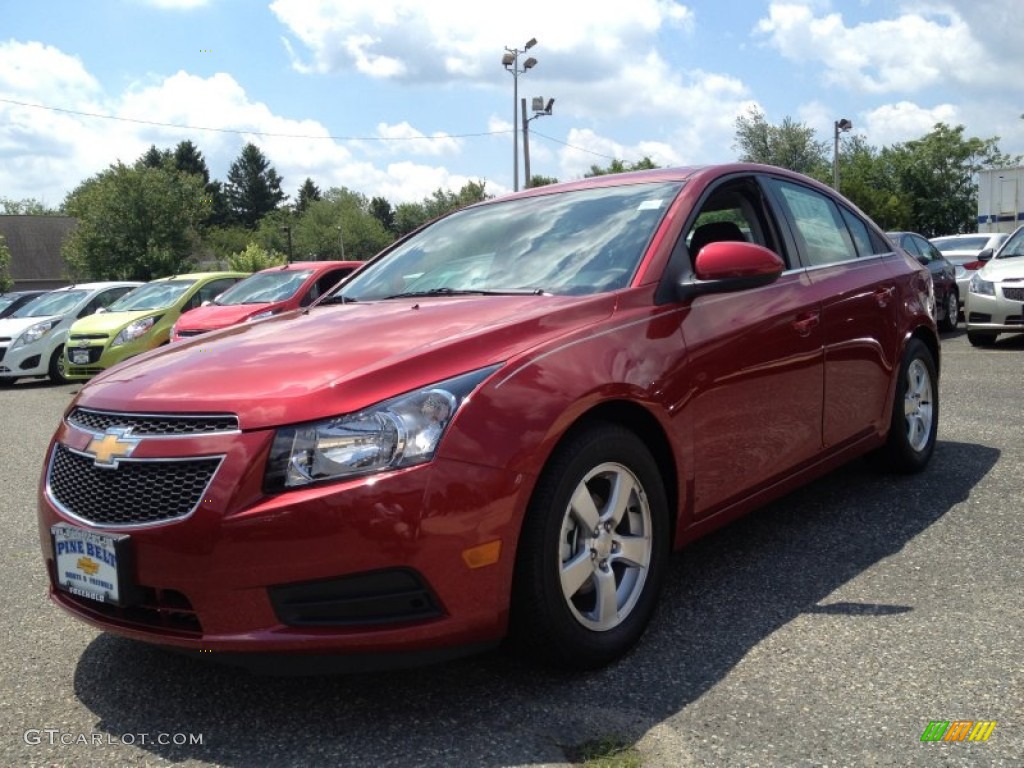 2013 Cruze LT - Crystal Red Metallic Tintcoat / Jet Black photo #1