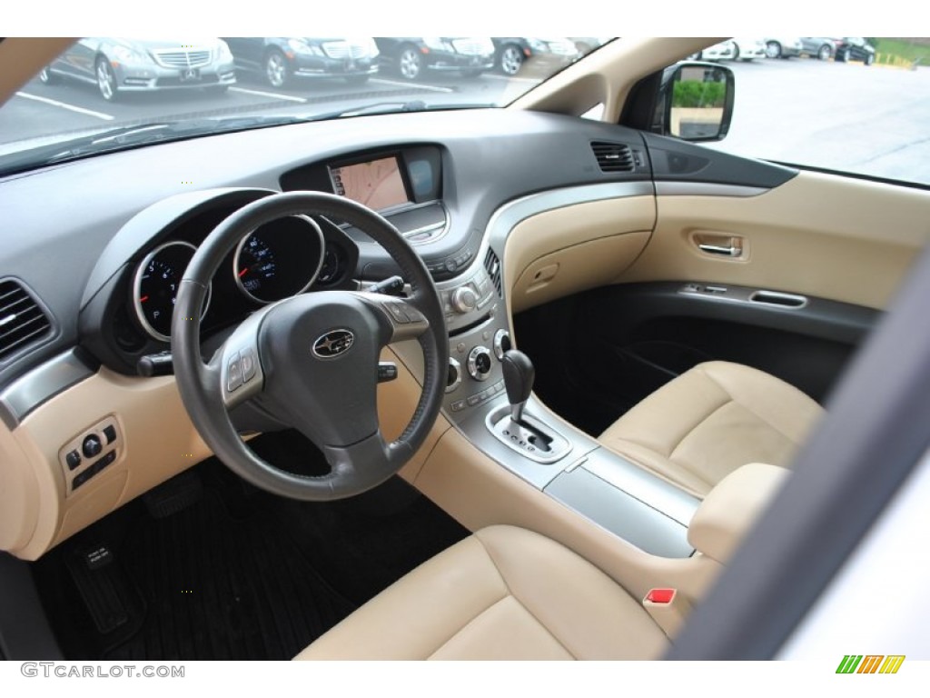 Desert Beige Interior 2011 Subaru Tribeca 3.6R Limited Photo #82365355