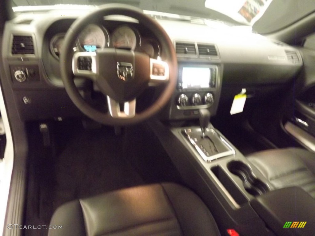 2013 Challenger R/T - Bright White / Dark Slate Gray photo #10