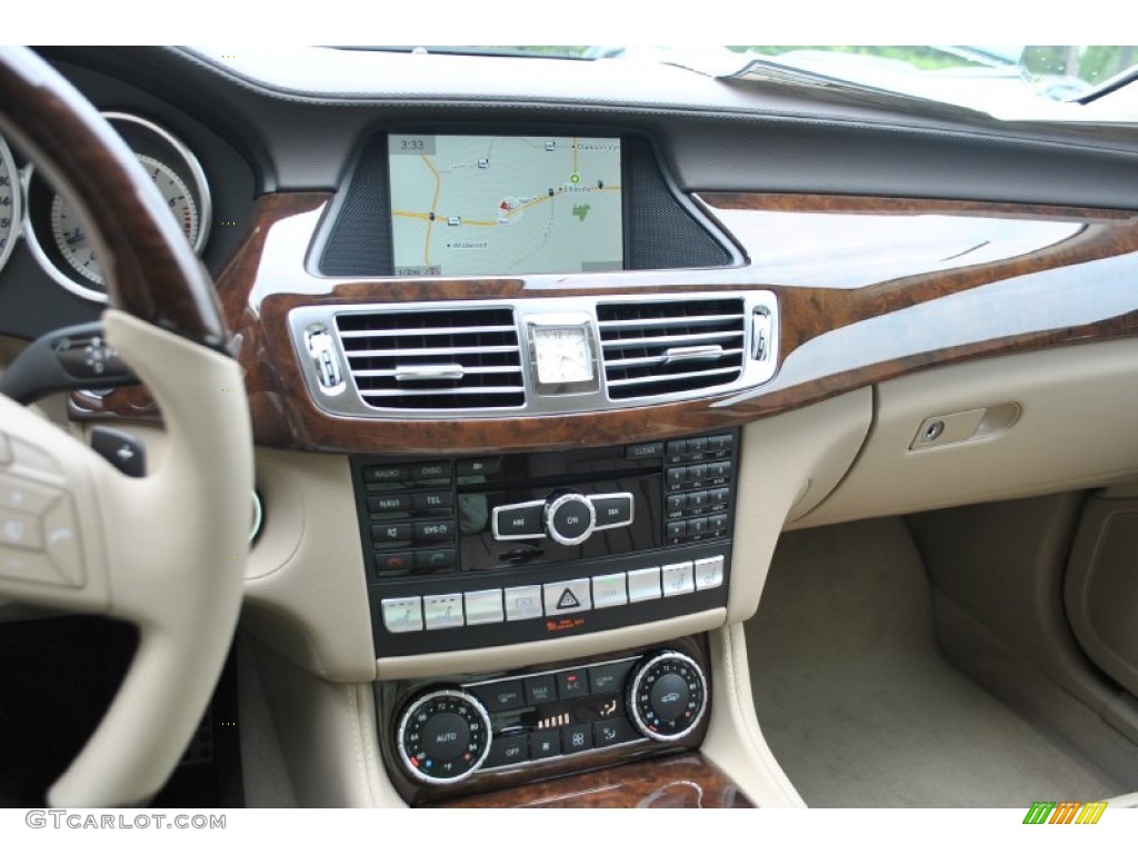 2014 Mercedes-Benz CLS 550 4Matic Coupe Almond/Mocha Dashboard Photo #82367308
