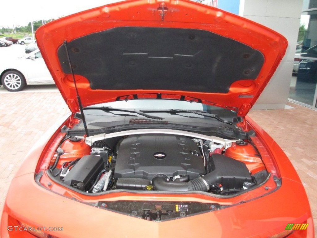 2012 Camaro LT Convertible - Inferno Orange Metallic / Black photo #21