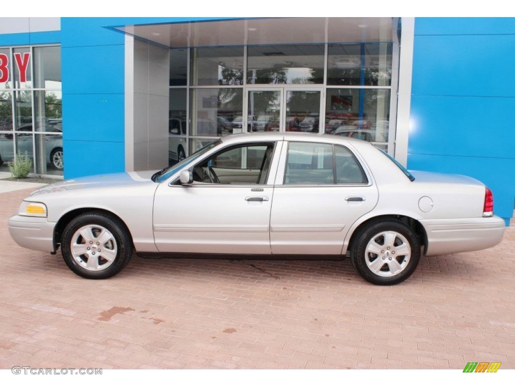 2011 Crown Victoria LX - Silver Birch Metallic / Light Camel photo #3