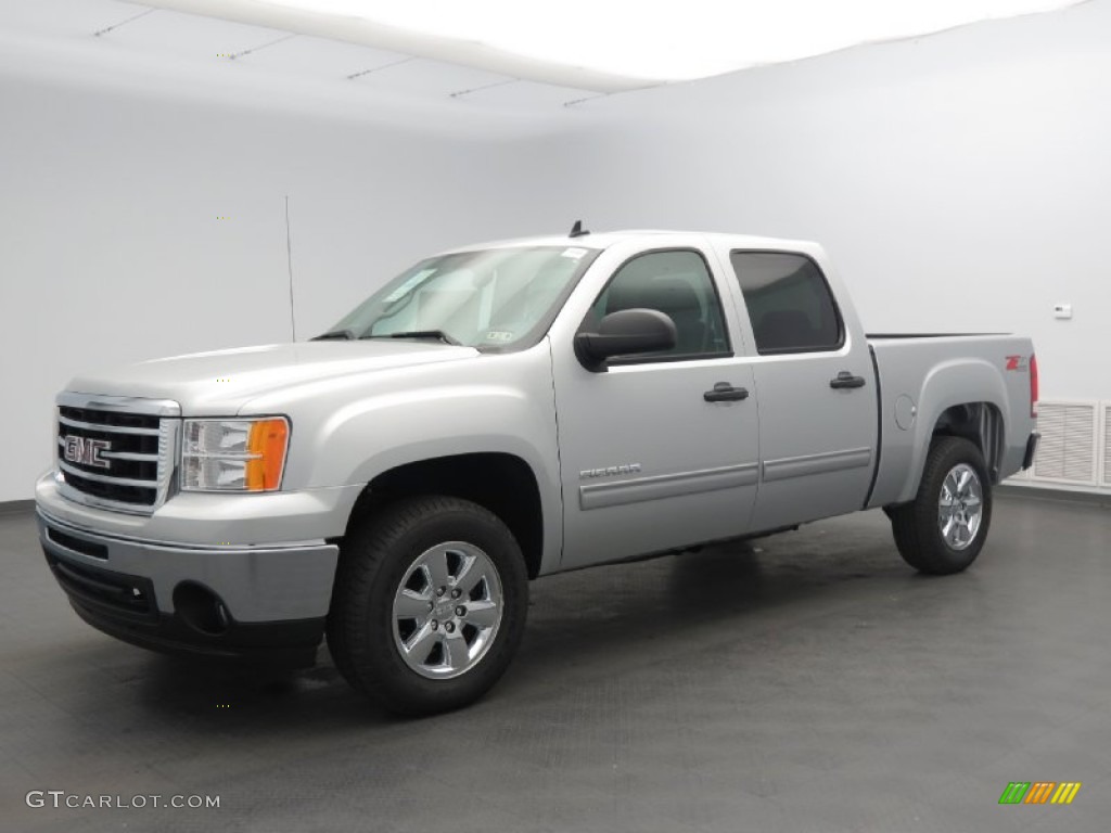 2013 Sierra 1500 SLE Crew Cab 4x4 - Quicksilver Metallic / Ebony photo #1
