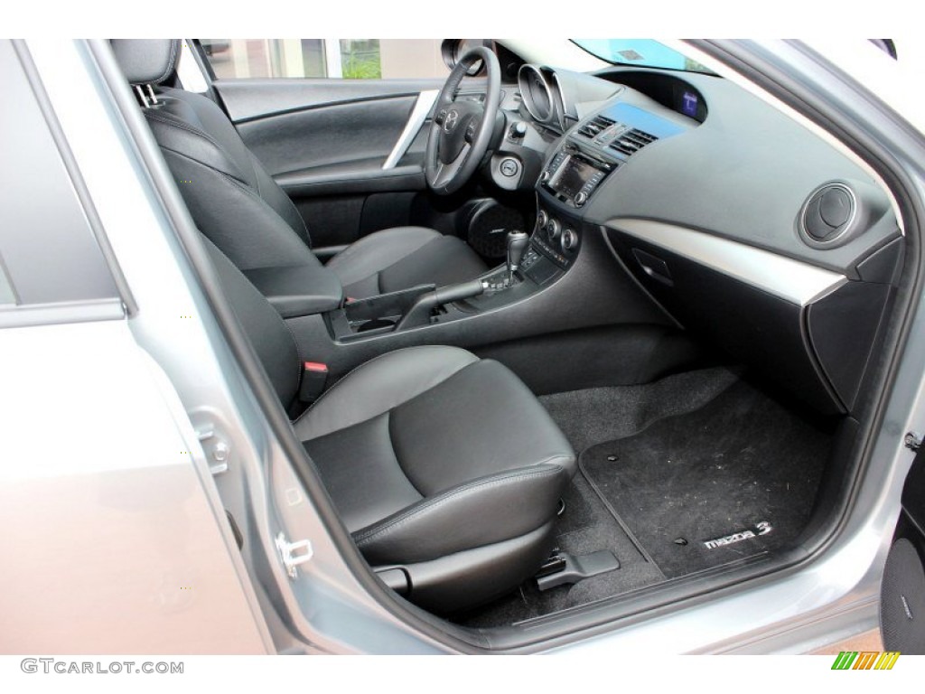 Black Interior 2013 Mazda MAZDA3 i Grand Touring 5 Door Photo #82369693