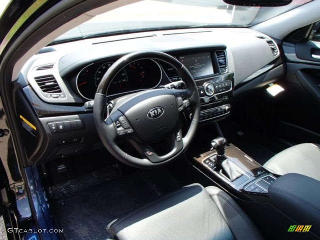 Black Interior 2014 Kia Cadenza Premium Photo #82370373