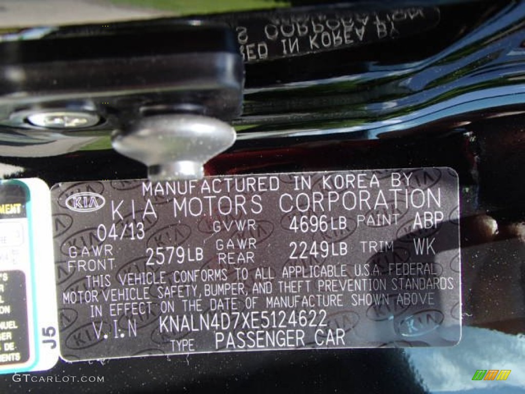 2014 Cadenza Color Code ABP for Aurora Black Photo #82370603
