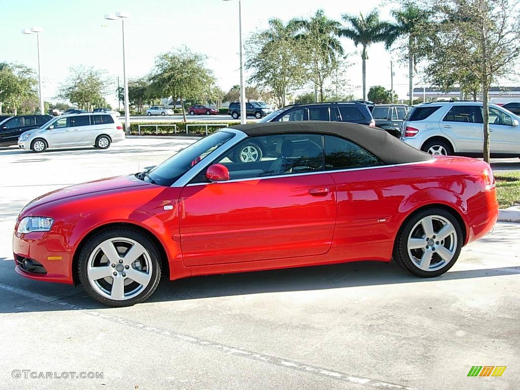 2008 A4 2.0T S-Line Cabriolet - Misano Red Pearl / Black photo #29