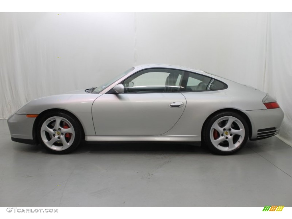 Arctic Silver Metallic 2003 Porsche 911 Carrera Coupe Exterior Photo #82374555