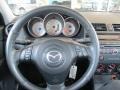 Black 2008 Mazda MAZDA3 i Sport Sedan Steering Wheel