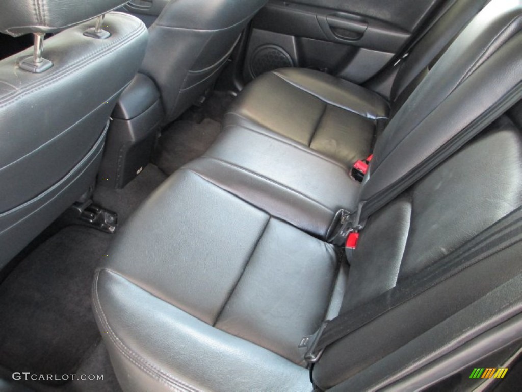 Black Interior 2008 Mazda MAZDA3 i Sport Sedan Photo #82375902