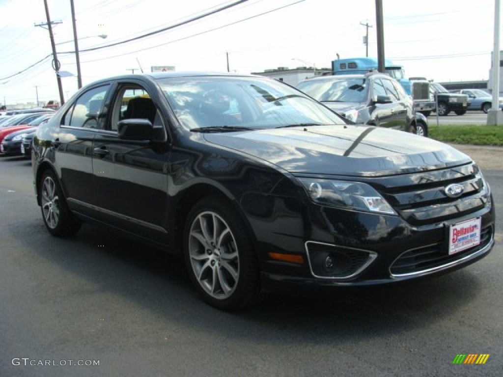 2011 Fusion SE V6 - Tuxedo Black Metallic / Charcoal Black photo #3