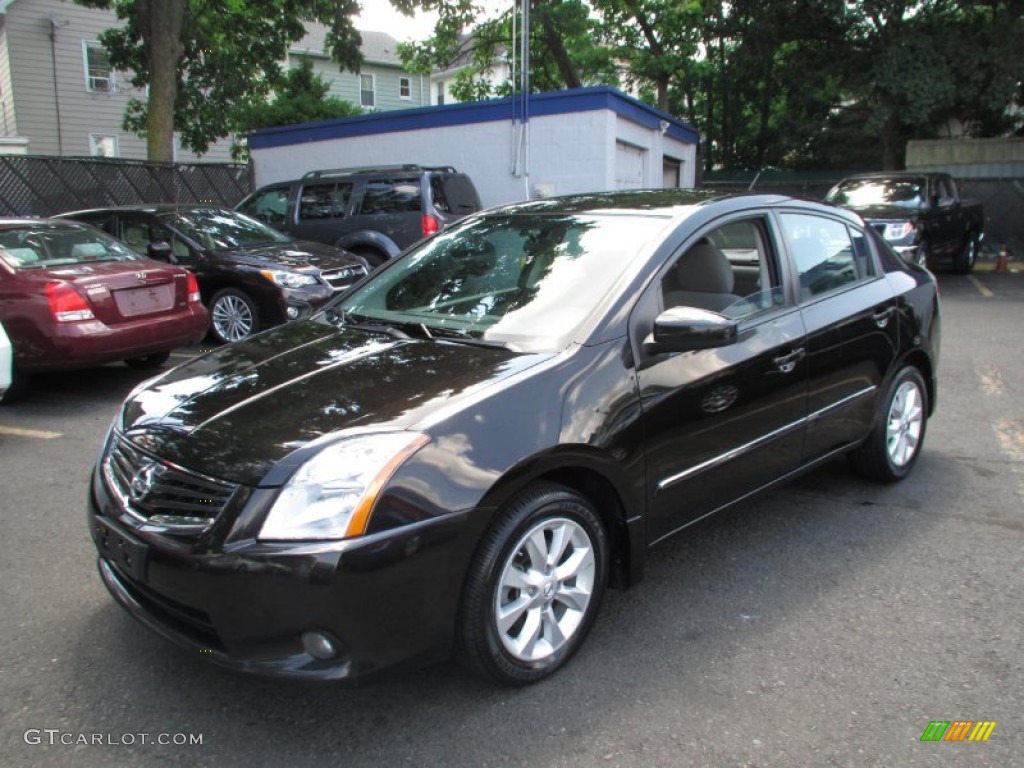 2010 Sentra 2.0 SL - Espresso Black Metallic / Charcoal photo #3