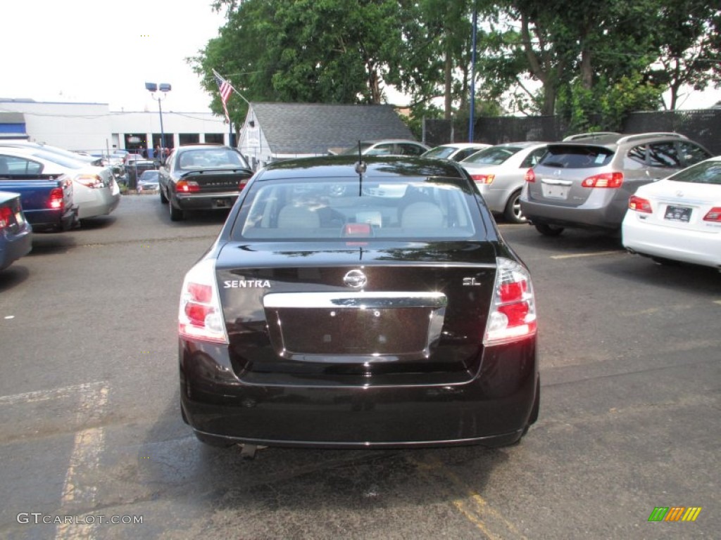 2010 Sentra 2.0 SL - Espresso Black Metallic / Charcoal photo #4