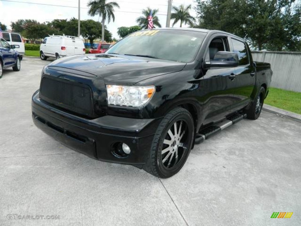 2007 Tundra Limited CrewMax - Black / Graphite Gray photo #7