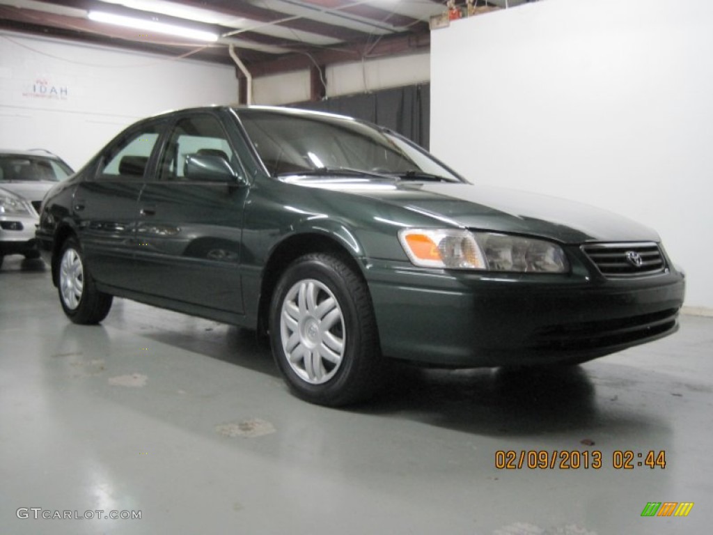 2001 Camry LE - Woodland Pearl / Oak photo #10