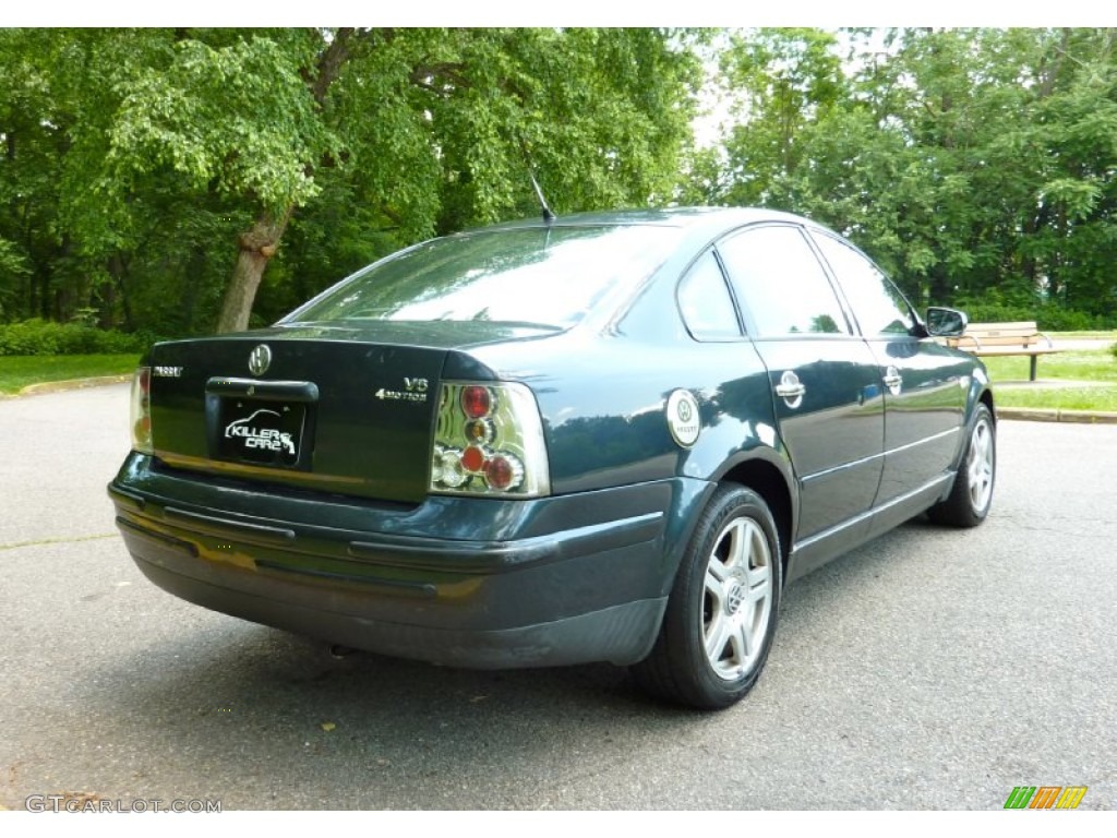 2000 Passat GLX V6 AWD Sedan - Blue Anthracite Metallic / Grey photo #7