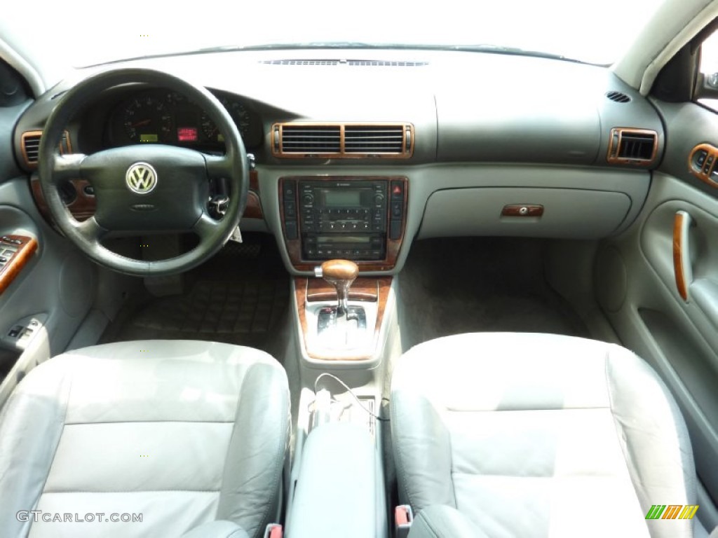 2000 Passat GLX V6 AWD Sedan - Blue Anthracite Metallic / Grey photo #8