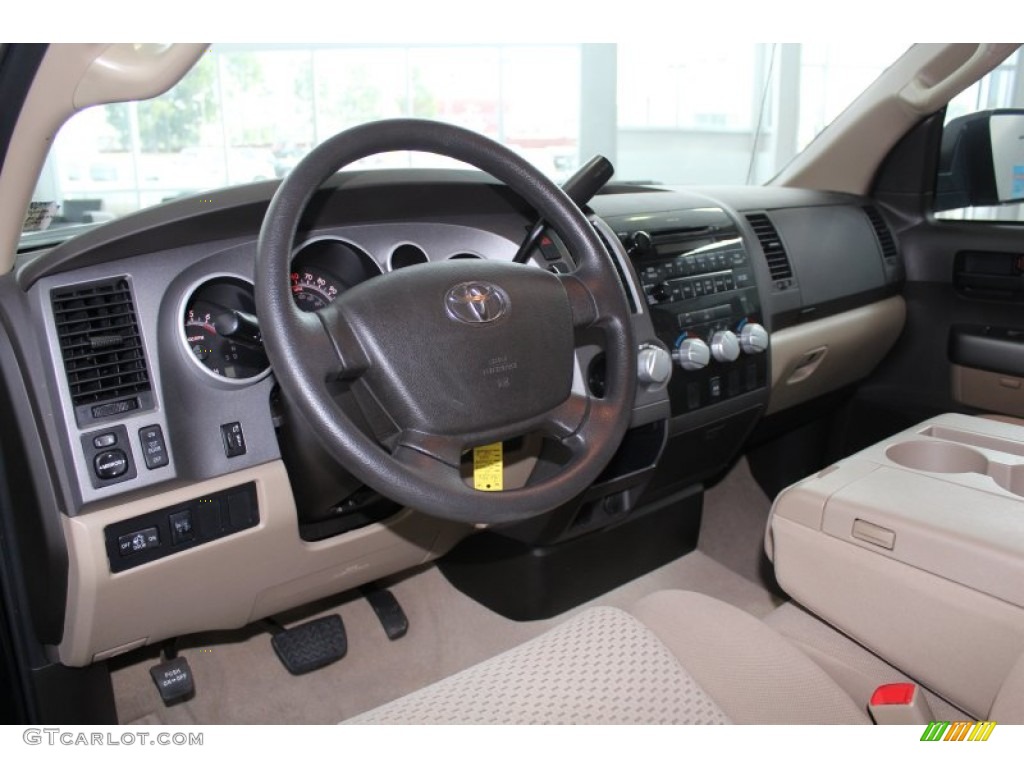 2011 Tundra Double Cab - Black / Sand Beige photo #14