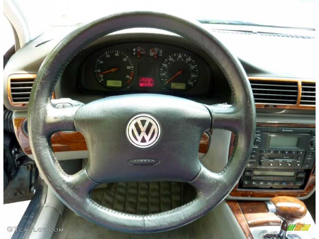 2000 Passat GLX V6 AWD Sedan - Blue Anthracite Metallic / Grey photo #16