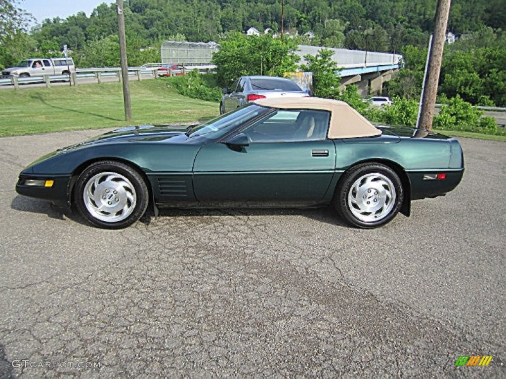 Polo Green Metallic 1994 Chevrolet Corvette Convertible Exterior Photo #82382356