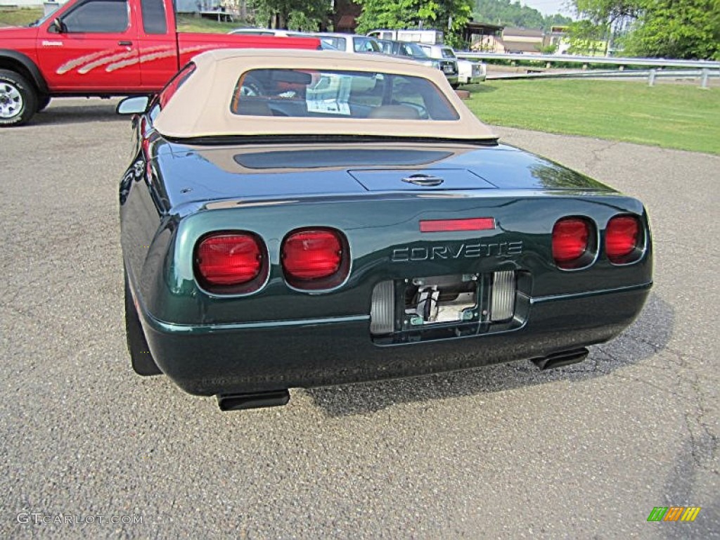 1994 Corvette Convertible - Polo Green Metallic / Light Beige photo #5