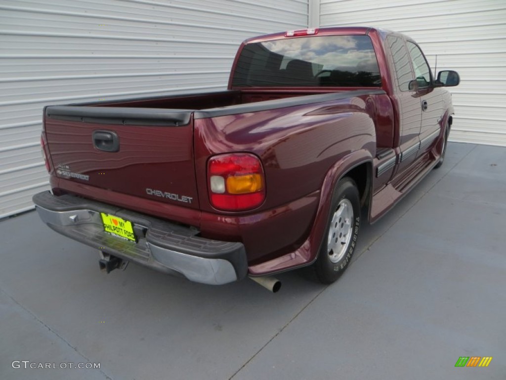 1999 Silverado 1500 LT Extended Cab - Dark Carmine Red Metallic / Medium Gray photo #4