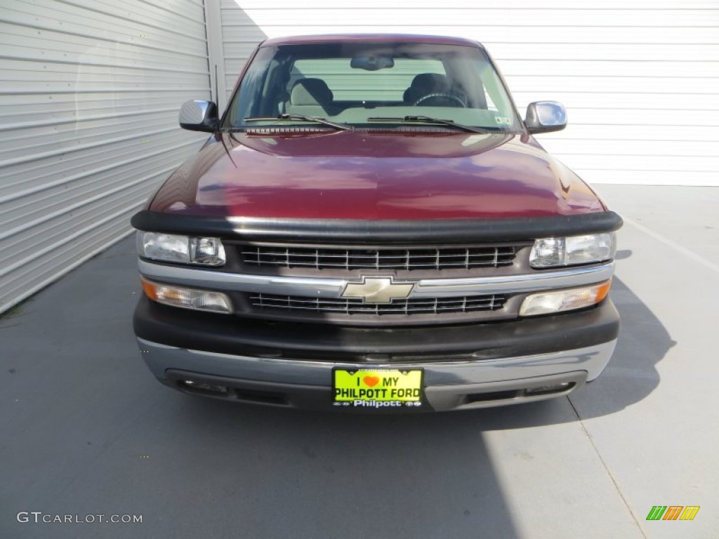 1999 Silverado 1500 LT Extended Cab - Dark Carmine Red Metallic / Medium Gray photo #8