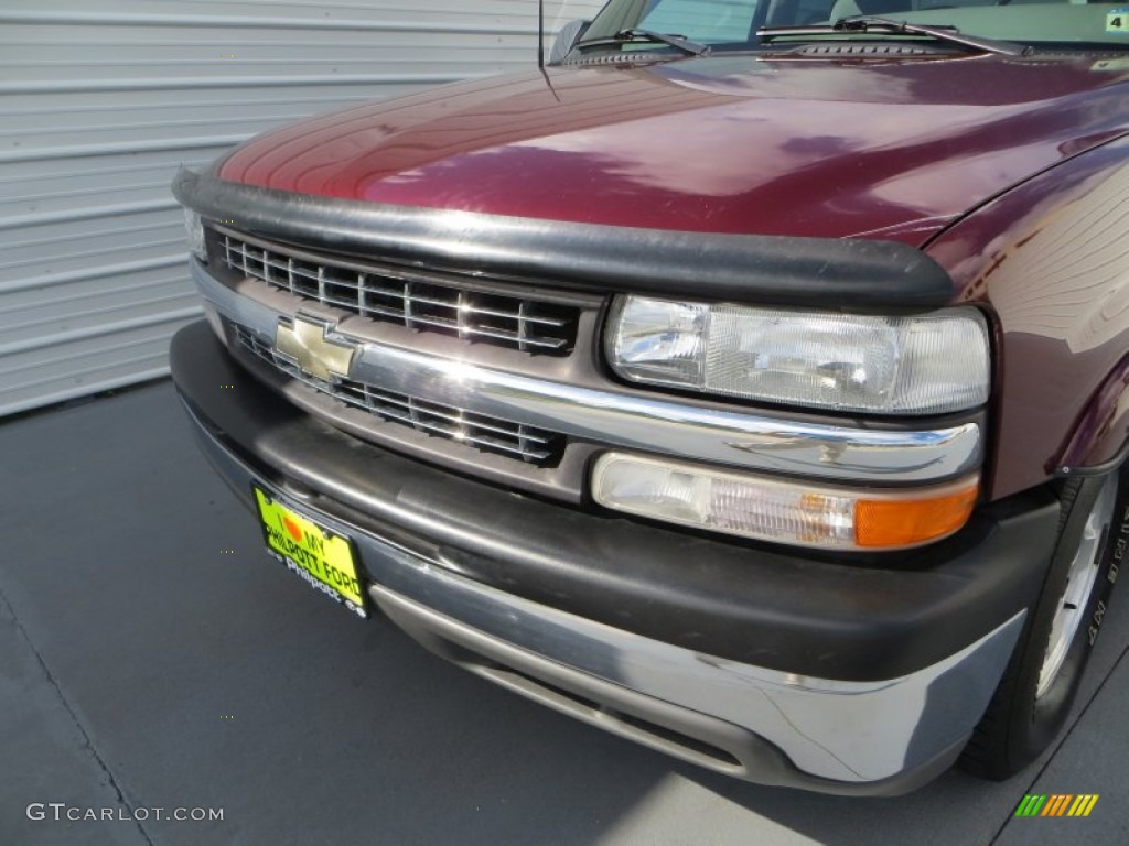 1999 Silverado 1500 LT Extended Cab - Dark Carmine Red Metallic / Medium Gray photo #9