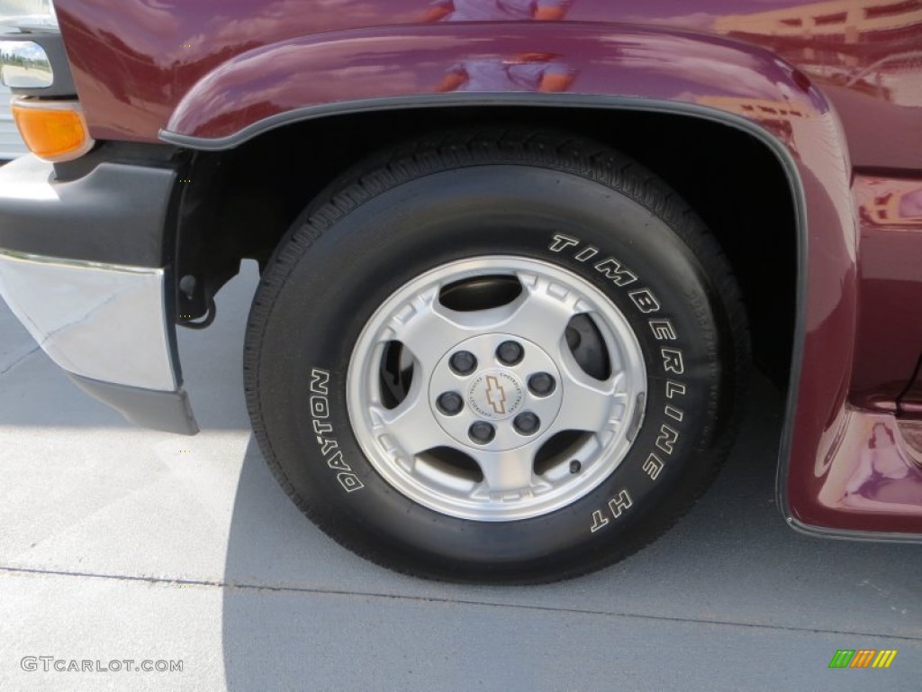 1999 Silverado 1500 LT Extended Cab - Dark Carmine Red Metallic / Medium Gray photo #11