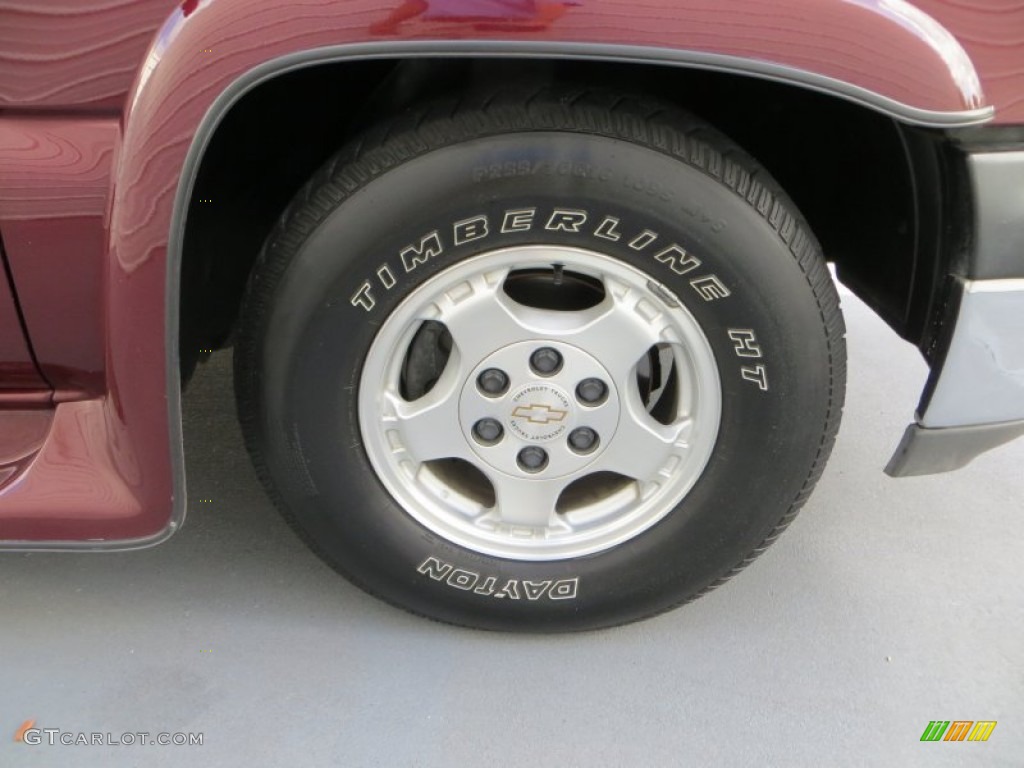 1999 Silverado 1500 LT Extended Cab - Dark Carmine Red Metallic / Medium Gray photo #14