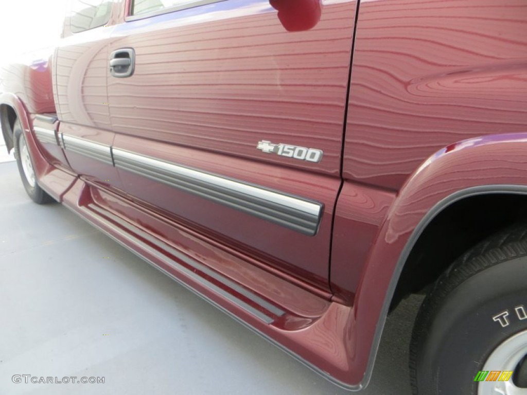 1999 Silverado 1500 LT Extended Cab - Dark Carmine Red Metallic / Medium Gray photo #15