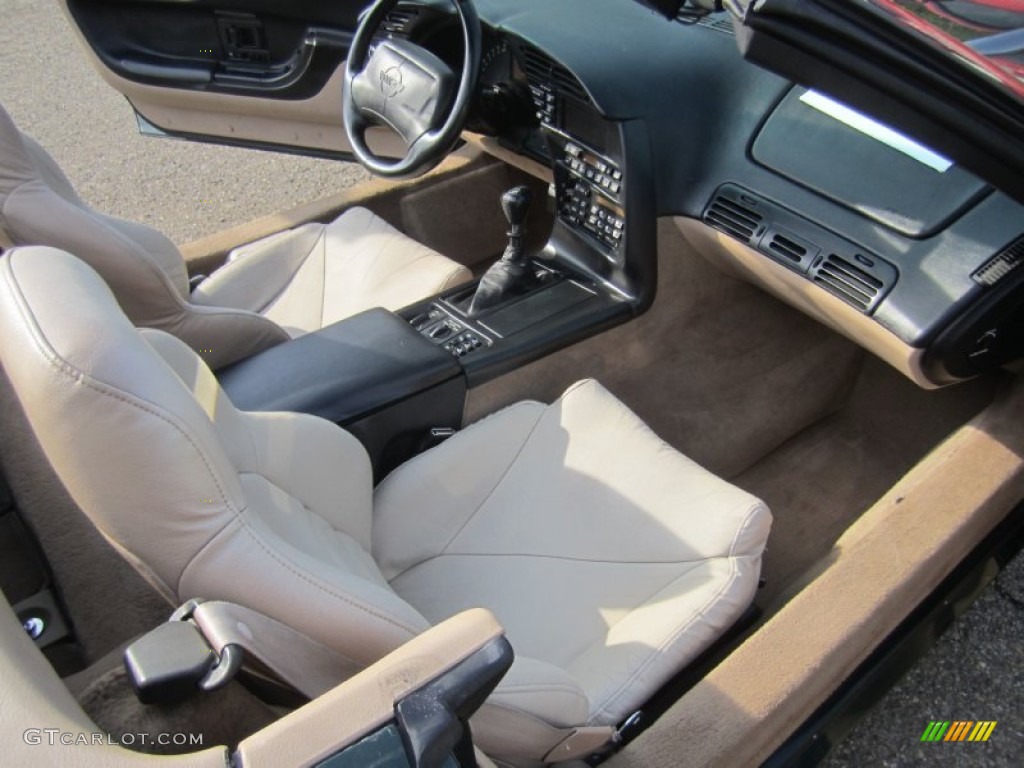1994 Corvette Convertible - Polo Green Metallic / Light Beige photo #27