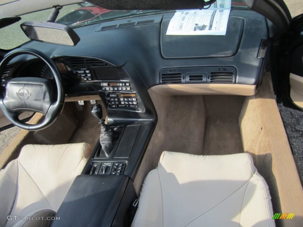 1994 Corvette Convertible - Polo Green Metallic / Light Beige photo #28
