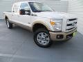White Platinum Metallic Tri-Coat 2012 Ford F250 Super Duty King Ranch Crew Cab 4x4