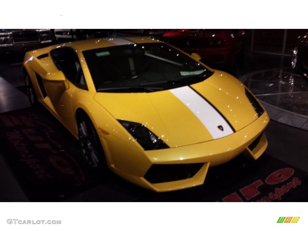 2010 Gallardo LP550-2 Valentino Balboni Coupe - Giallo Midas (Yellow) / Black/White photo #4