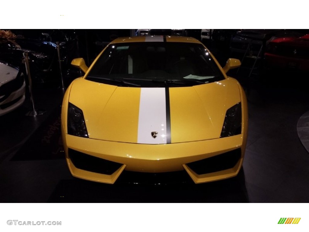 2010 Gallardo LP550-2 Valentino Balboni Coupe - Giallo Midas (Yellow) / Black/White photo #15