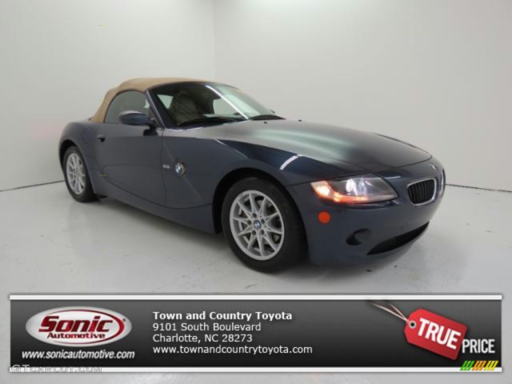 2005 Z4 2.5i Roadster - Toledo Blue Metallic / Dark Beige photo #1