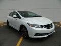 White Orchid Pearl 2013 Honda Civic Hybrid Sedan Exterior