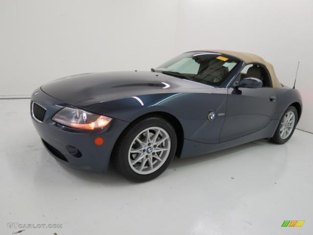 2005 Z4 2.5i Roadster - Toledo Blue Metallic / Dark Beige photo #3