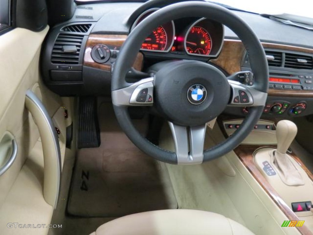 2005 Z4 2.5i Roadster - Toledo Blue Metallic / Dark Beige photo #5