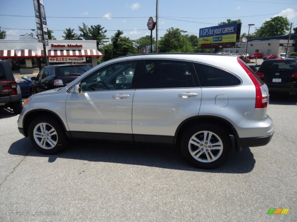 2010 CR-V EX-L AWD - Alabaster Silver Metallic / Gray photo #9