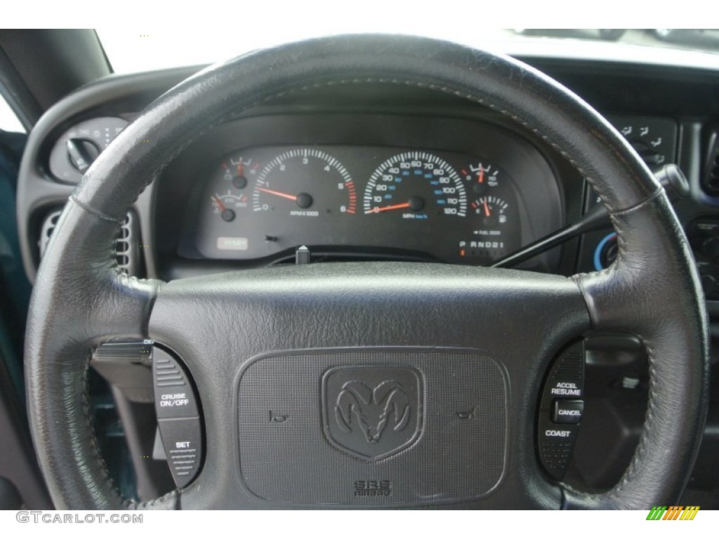 1999 Ram 1500 SLT Extended Cab - Emerald Green Pearl / Agate Black photo #15